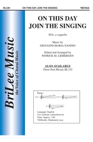 On This Day Join the Singing SSA choral sheet music cover Thumbnail